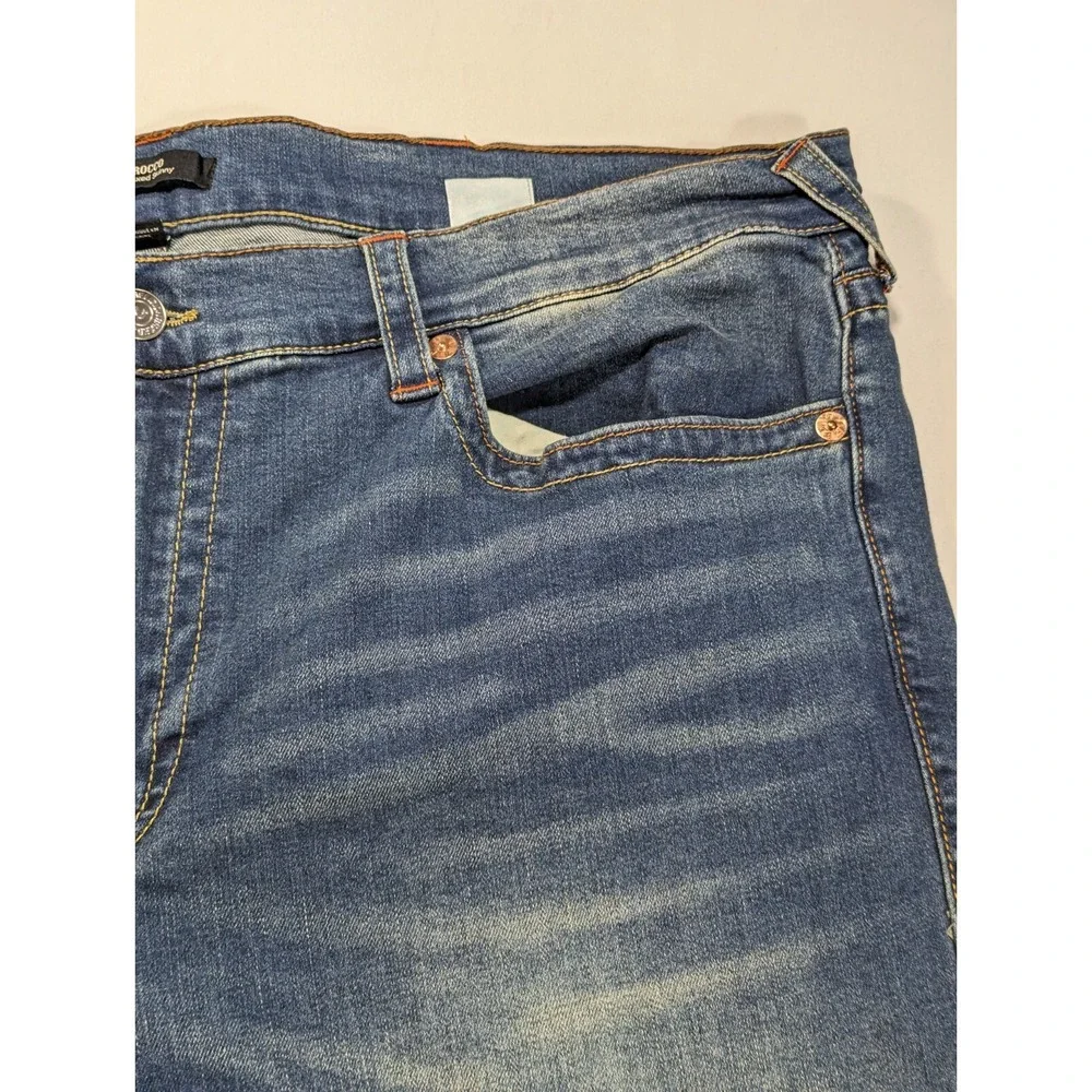 True Religion Jeans Mens 44x30 Blue Denim Rocco Relaxed‎ Skinny Flex Comfort